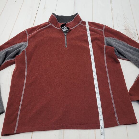 Kuhl Kashmira quarter zip fleece jacket burnt red XL gorpcore - Picture 2 of 6